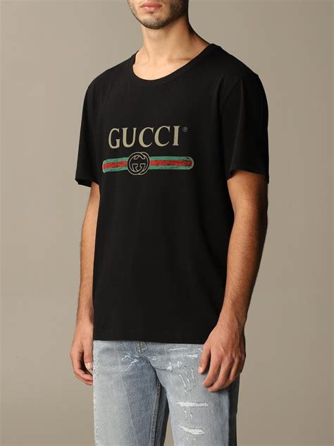 gucci vintage logo t shirt black|real vintage gucci t shirt.